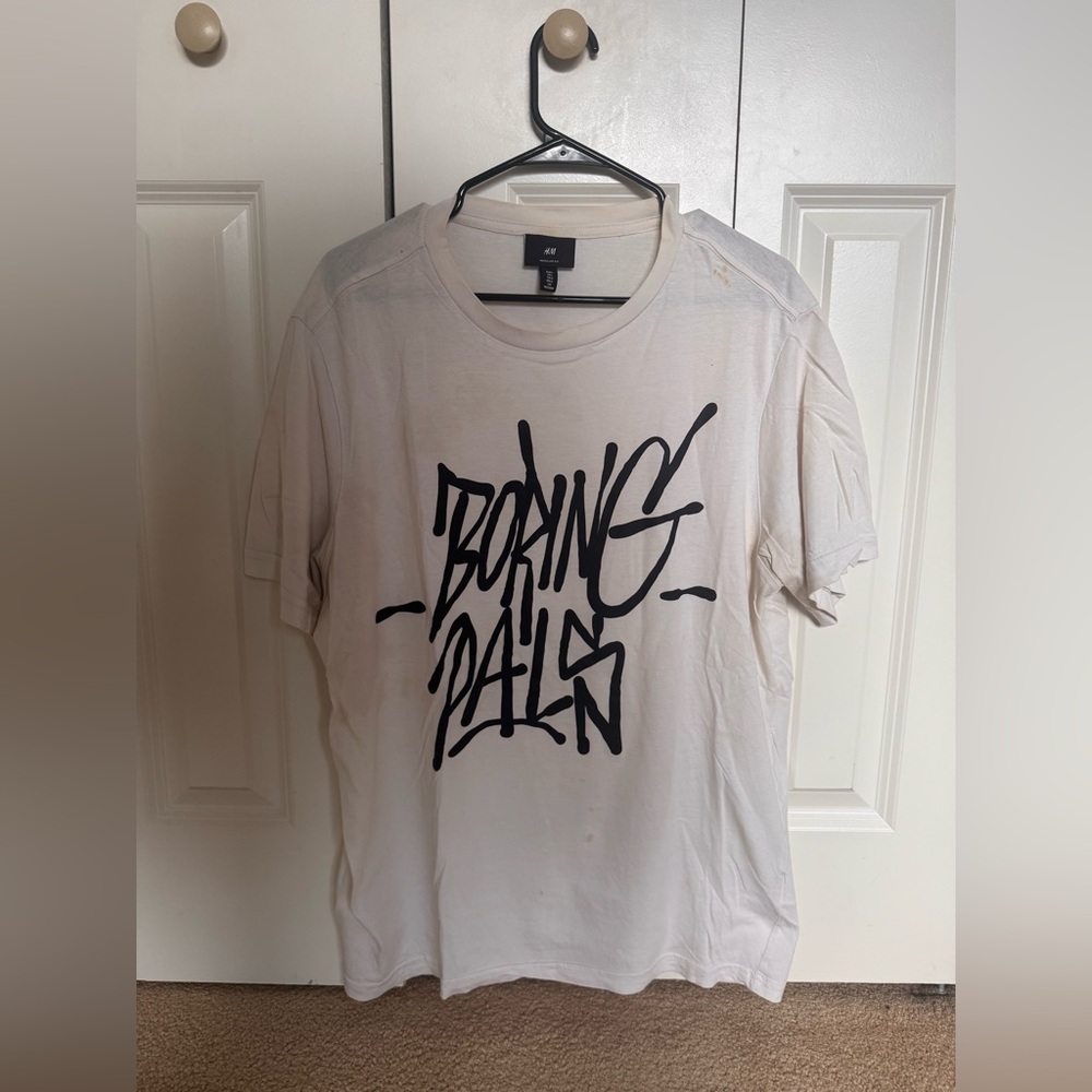 H&M Light Gray Regular Fit Tee
